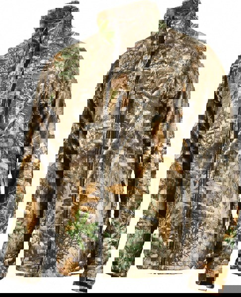 Heated Jacket: Size Medium, Camouflage, Polyester